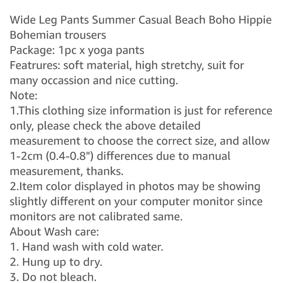 Bohemian Palazzo Pants - Picture 5 of 9